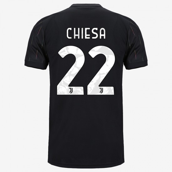 Camisola Juventus Federico Chiesa 22 Equipamento Segundo 2021-2022 Manga Curta
